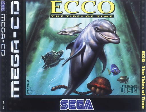 Ecco The Tides Of Time box art for Sega Mega CD